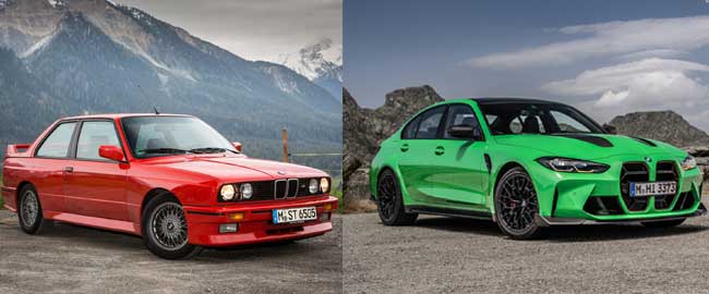 BMW m3 past and present