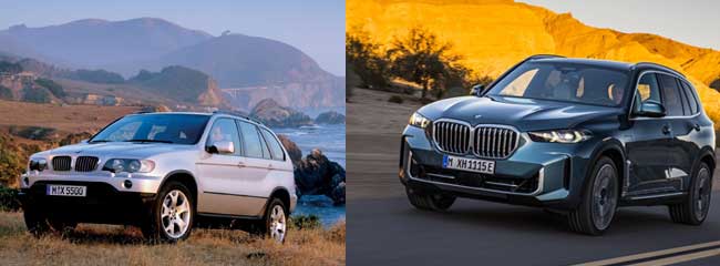 BMW x5 past and present