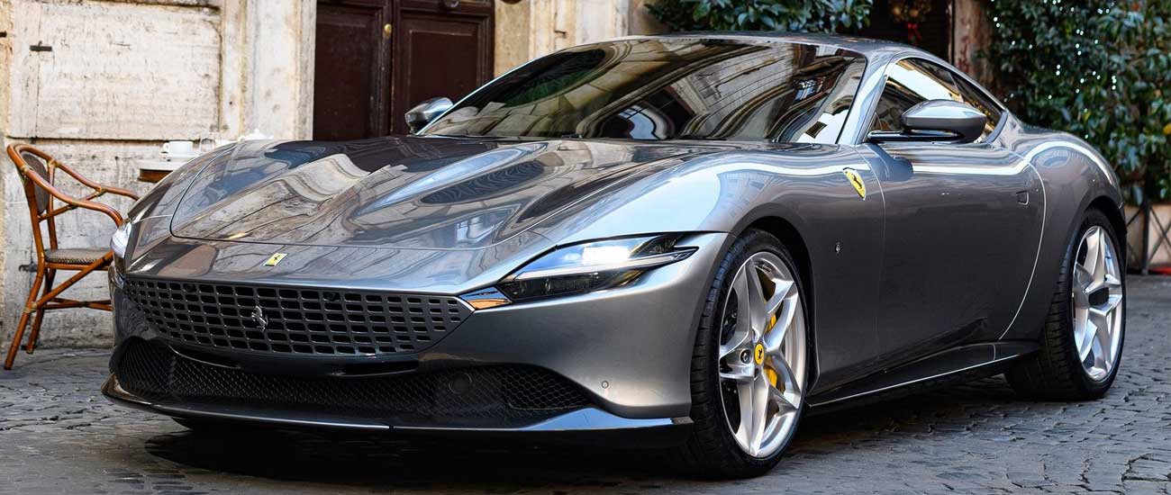 Grey Ferrari Roma