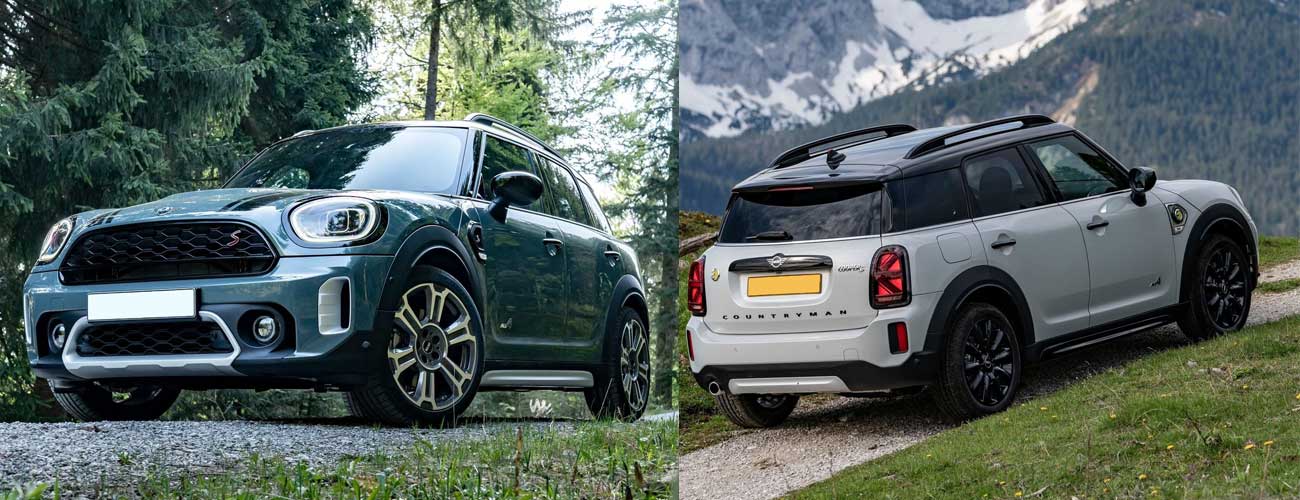 Front and back number plates on a Mini CooperS Countryman