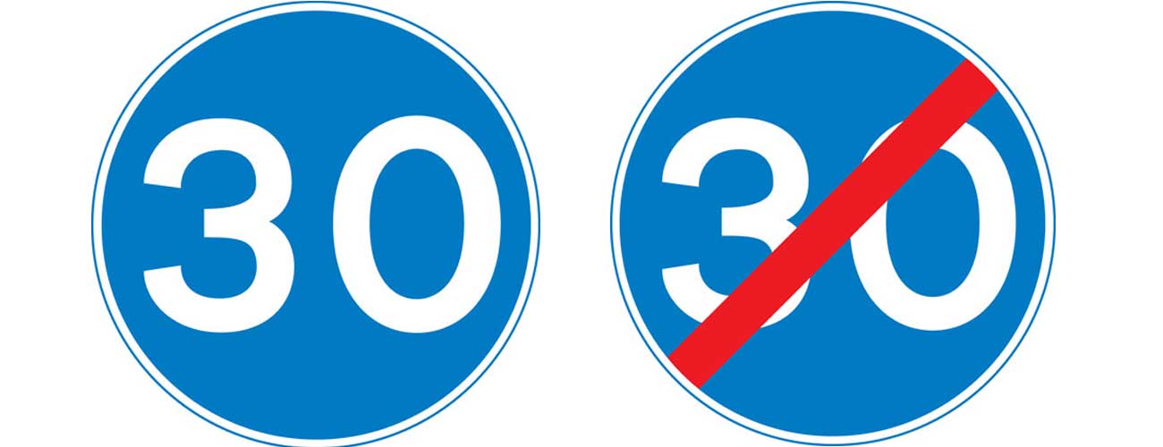 minimum speed limit sign